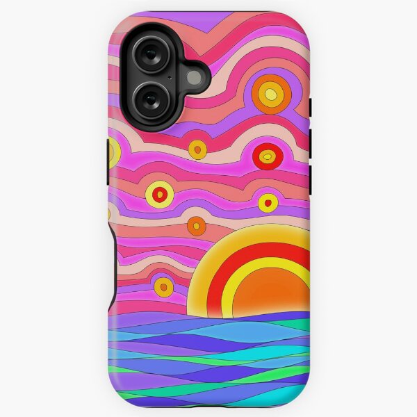 Item preview, Sixties Psychedelic Sunset Seascape designed and sold by ArtformDesigns.