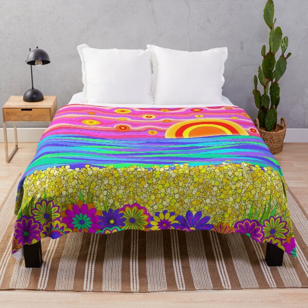 Item preview, Sixties Psychedelic Sunset Seascape designed and sold by ArtformDesigns.