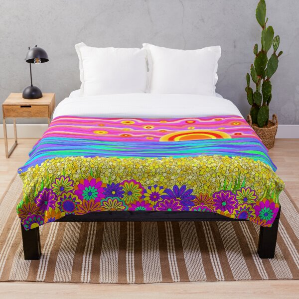 Item preview, Sixties Psychedelic Sunset Seascape designed and sold by ArtformDesigns.