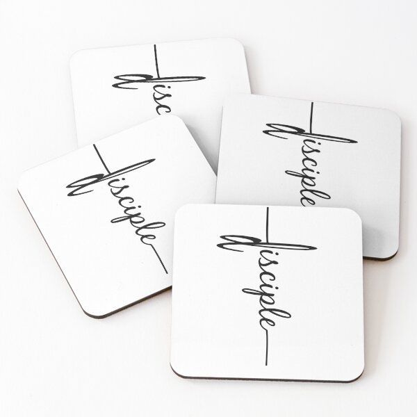 Item preview, Disciple - Christian Faith Cross Script Baptism Gift designed and sold by el-em-cee.