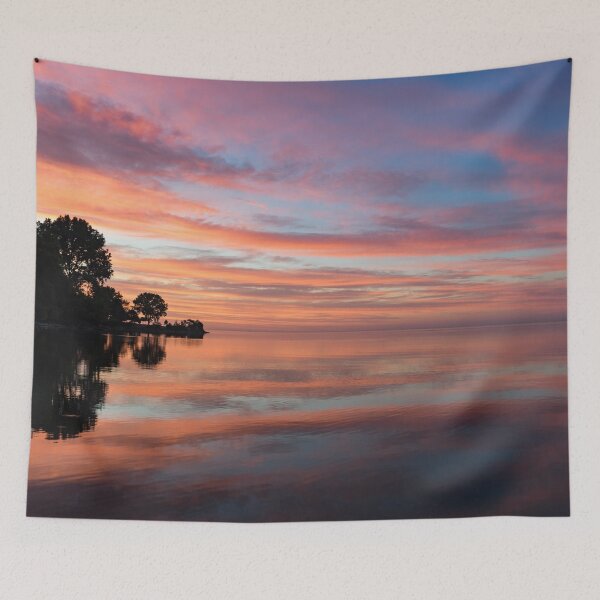 Item preview, Colorful Morning Mirror - Spectacular Sky Reflections at Dawn designed and sold by Georgia Mizuleva.