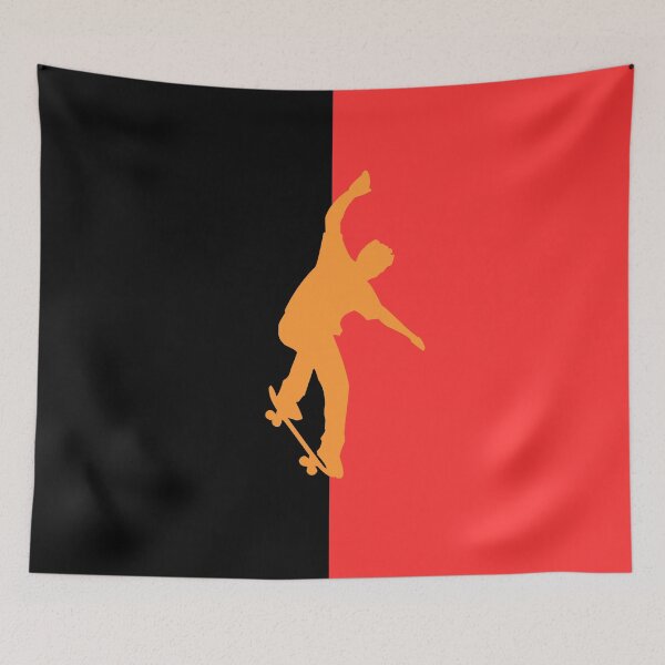 Item preview, Belgium Skater Silhouette Tricolour Flag designed and sold by ShineEyePirate.