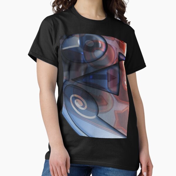 Basic shapes and paths rendered Classic T-Shirt