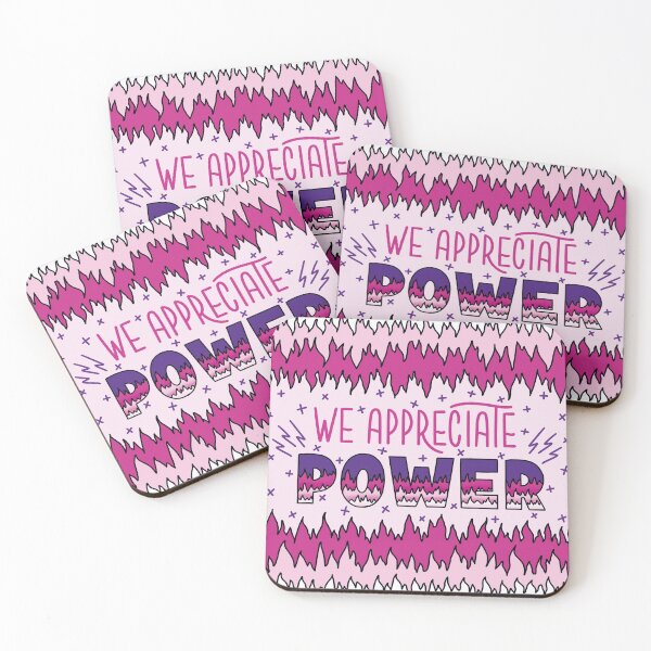 Item preview, Feminist art "We appreciate power" designed and sold by letterbrighter.