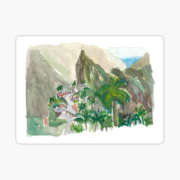 Item preview, Masca Tenerife Valley And Village Canary Remoteness designed and sold by artshop77.