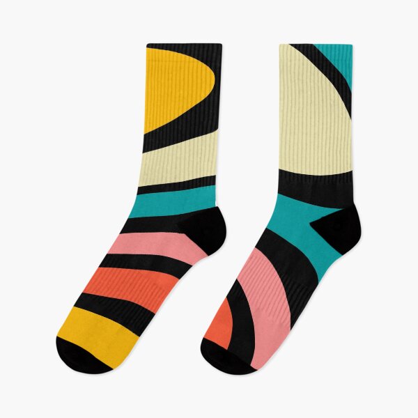 Item preview, Retro Art, Abstract, Funky, Stripes, Colorful Print designed and sold by meggydesigns.