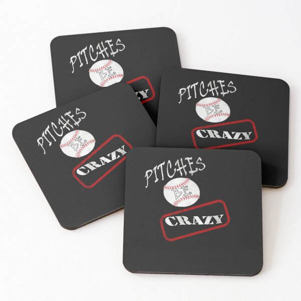 Item preview, Funny Baseball & Softball Pitches Be Crazy Quote Stickers, Apparel & Gifts designed and sold by tamdevo1.