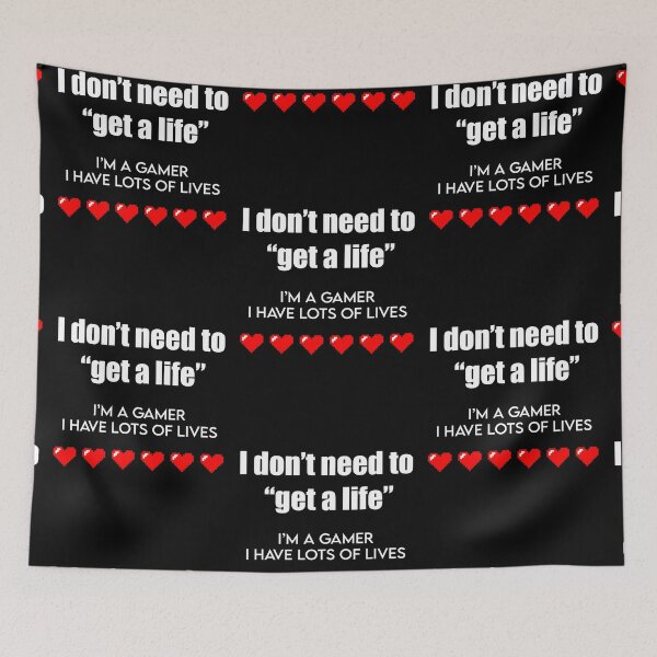 Item preview, Nerd, Geek and Gamers - I dont need to get a life I am a Gamer Hearts designed and sold by GamersHeaven.