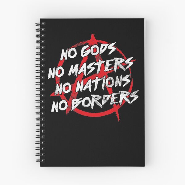 Item preview, No Gods No Masters No Nations No Borders, Anarchist designed and sold by gorillamerch.