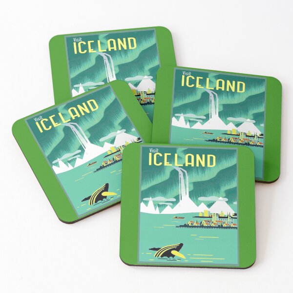 Item preview, ICELAND : Vintage Travel and Tourism Advertising Print designed and sold by posterbobs.