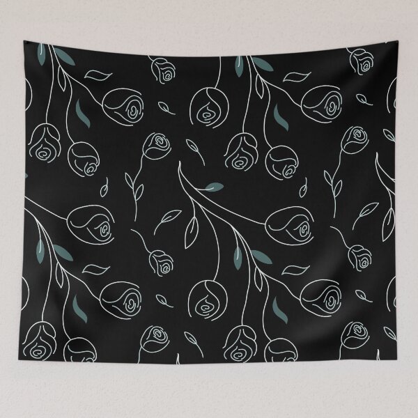 Item preview, Pine & Mint Roses Collection Floral Seamless Surface Pattern designed and sold by Saskia Beeldman.