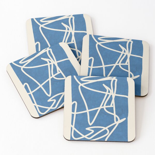 Item preview, Sophisticated Lines on Blue 2 designed and sold by abstracta.