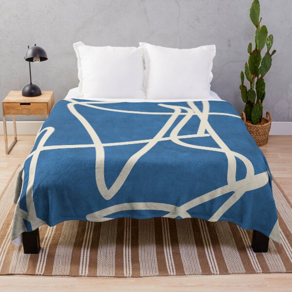 Item preview, Sophisticated Lines on Blue 2 designed and sold by abstracta.