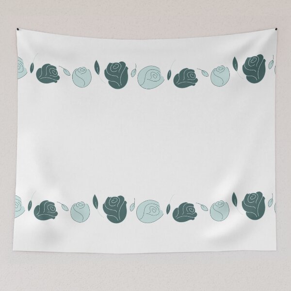 Item preview, Pine & Mint Roses Collection Floral Seamless Surface Pattern designed and sold by Saskia Beeldman.