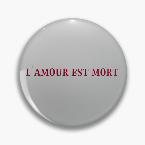 Item preview, L´Amour Est Mort, burgundy designed and sold by perezzzoso.