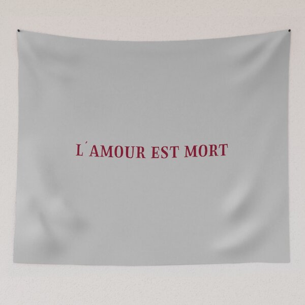 Item preview, L´Amour Est Mort, burgundy designed and sold by perezzzoso.