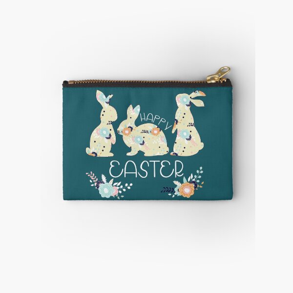 Item preview, Happy Easter Floral Bunnies designed and sold by faithfullyyours.