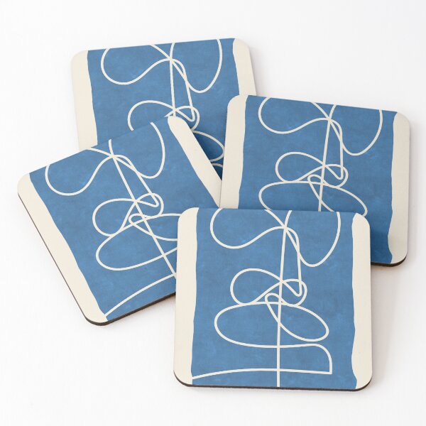 Item preview, Sophisticated Lines on Blue 5 designed and sold by abstracta.