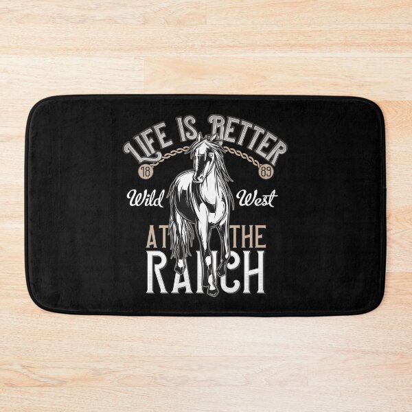 Item preview, Life Is Better At The Ranch Retro Vintage Cowboy Horses Wild West Western designed and sold by MemphisCenter.