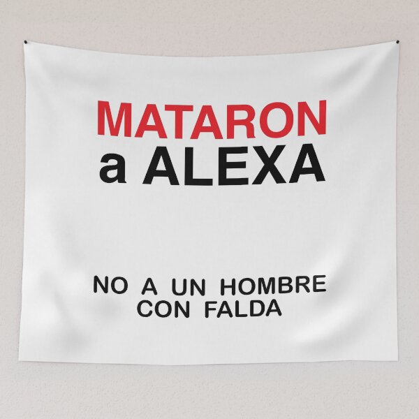 Item preview, MATARON A ALEXA NO A UN HOMBRE CON FALDA designed and sold by estudio3e.
