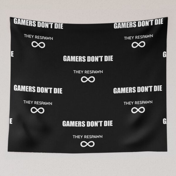 Item preview, Nerd, Geek and Gamers - Gamers dont die, They respawn designed and sold by GamersHeaven.