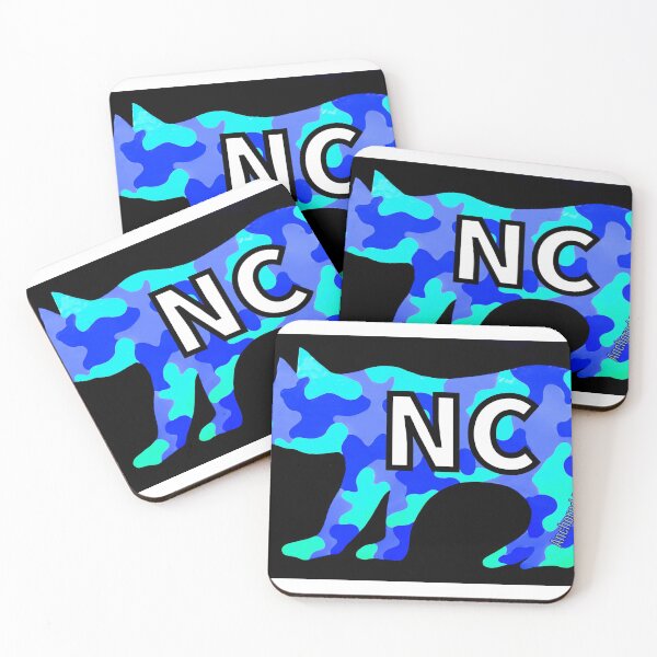 Item preview, Aqua Camouflage NC Bear designed and sold by barryknauff.