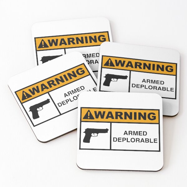 Item preview, WARNING Armed Deplorable American designed and sold by Frugal-Fox.
