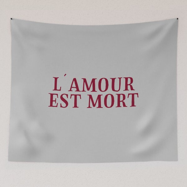Item preview, L´Amour Est Mort, 2 burgundy designed and sold by perezzzoso.