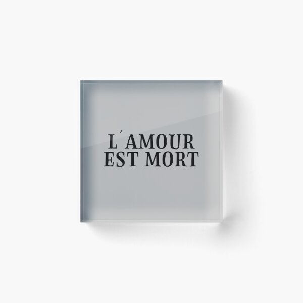 Item preview, L´Amour Est Mort, 2 black designed and sold by perezzzoso.