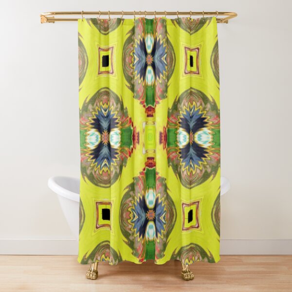 Neon Fuzz Shower Curtain