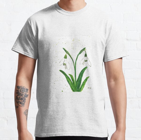 Snowdrops watercolour painting Classic T-Shirt