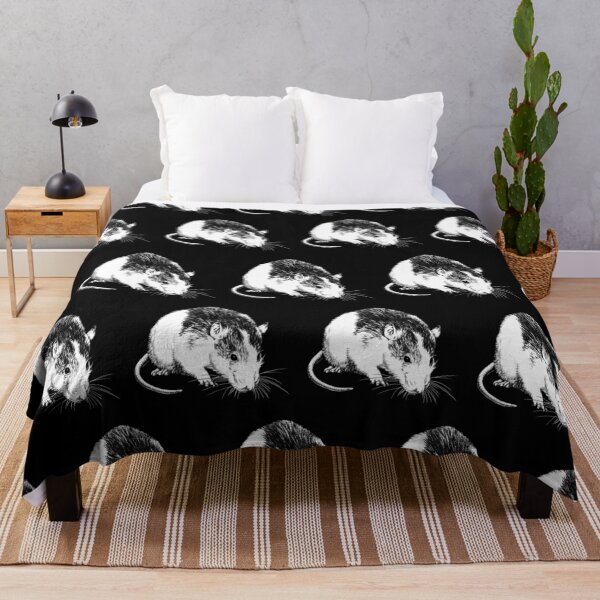 Item preview, Fancy Rat Animal Portrait (dark background) designed and sold by MMMSdesigns.