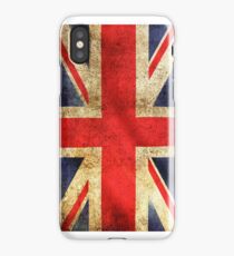UK Flag - Battleworn iPhone Case/Skin
