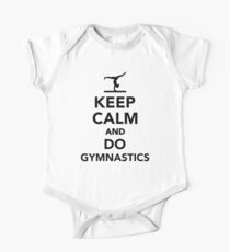 Bleib ruhig und mache Gymnastik Baby Body Kurzarm