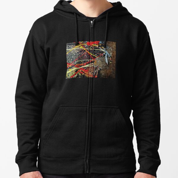desolateness Men Square Quilted Long Sleeved Hoodies Pullover Sweatshirt
