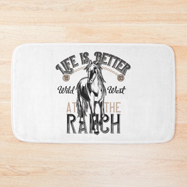 Item preview, Life Is Better At The Ranch Retro Vintage Cowboy Horses Wild West Western designed and sold by MemphisCenter.