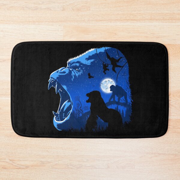 Item preview, Gorilla family in the jungle night designed and sold by albertocubatas.