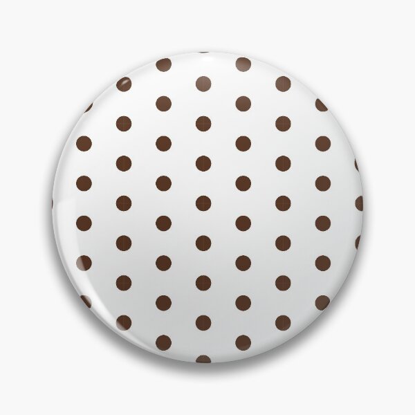 Item preview, Chocolate Polka Dots on White designed and sold by SJ Designs.