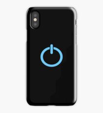 Power Up logo! - Blue iPhone Case