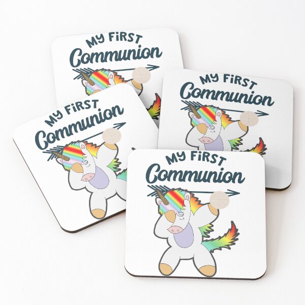 Item preview, My First Communion Dabbing Unicorn designed and sold by kiwi91.