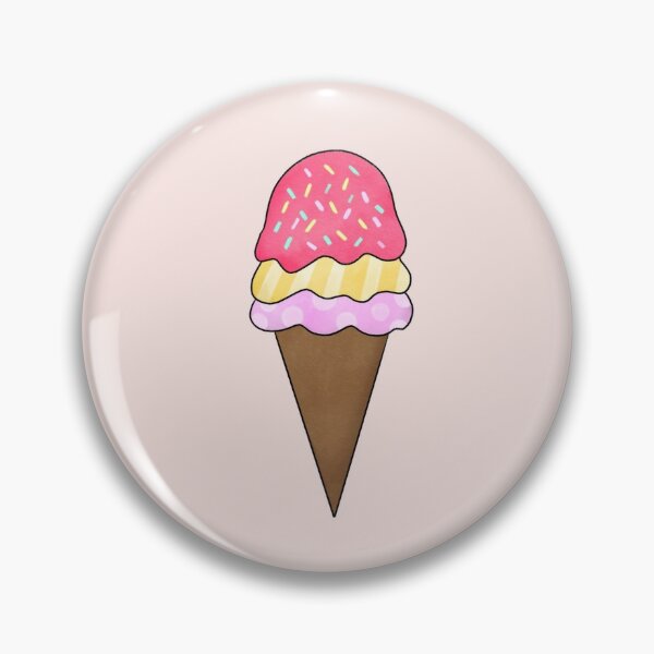 Vanilla Swirl Ice Cream Pin Soft Serve Ice Cream Accessories Cute