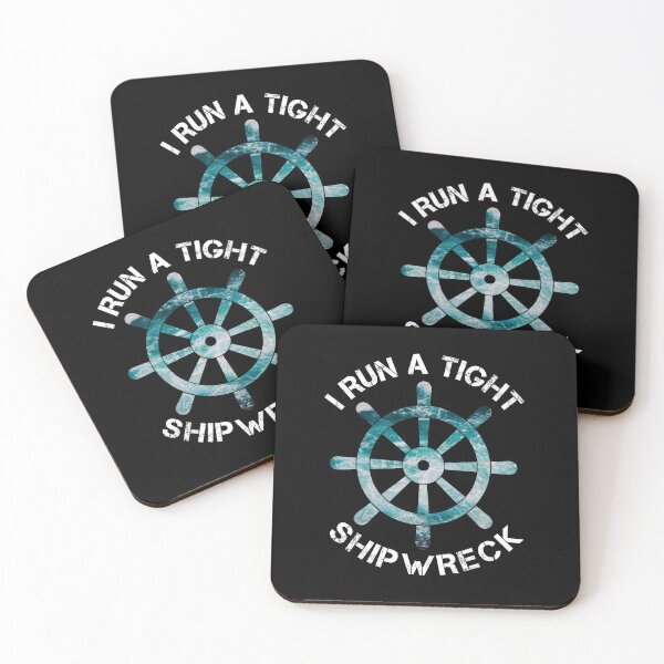 Item preview, I RUN A TIGHT SHIPWRECK Funny Gift designed and sold by SaraDarwish.