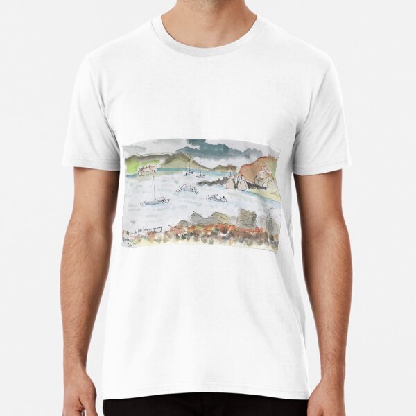 TOWARDS NEW GRIMSBY QUAY, TRESCO Premium T-Shirt