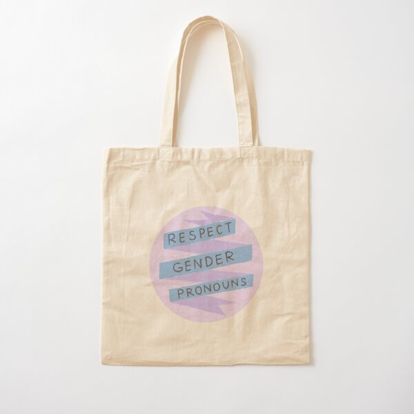 Respect Gender Pronouns Cotton Tote Bag