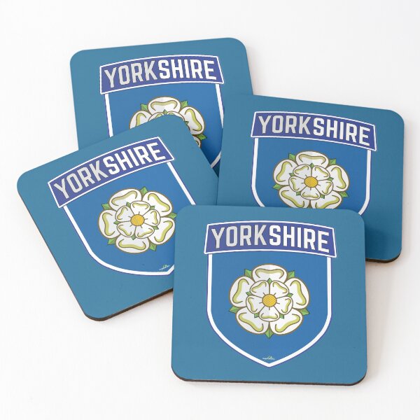 Item preview, YORKSHIRE County Shield White Rose of York England Sticker Style 1 designed and sold by OuterShellUK.
