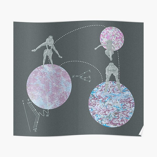 Vintage Leptons in Space! Poster