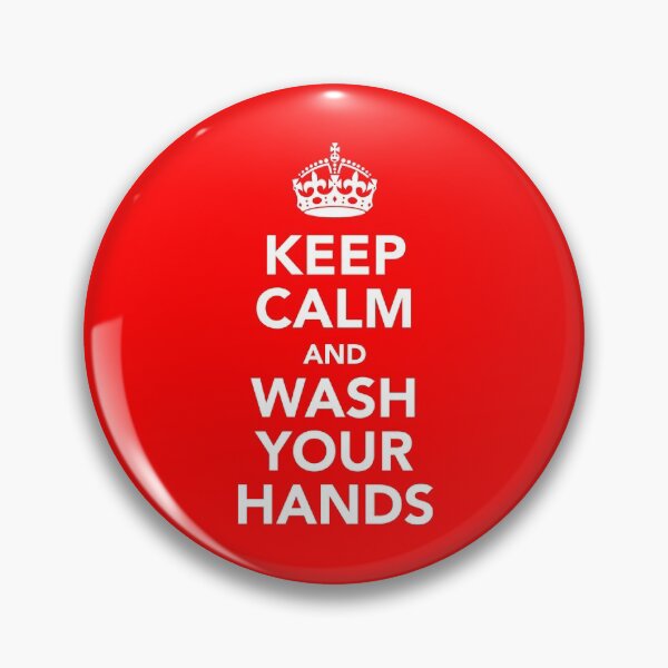 Item preview, KEEP CALM AND WASH YOUR HANDS - WHITE designed and sold by shifty303.