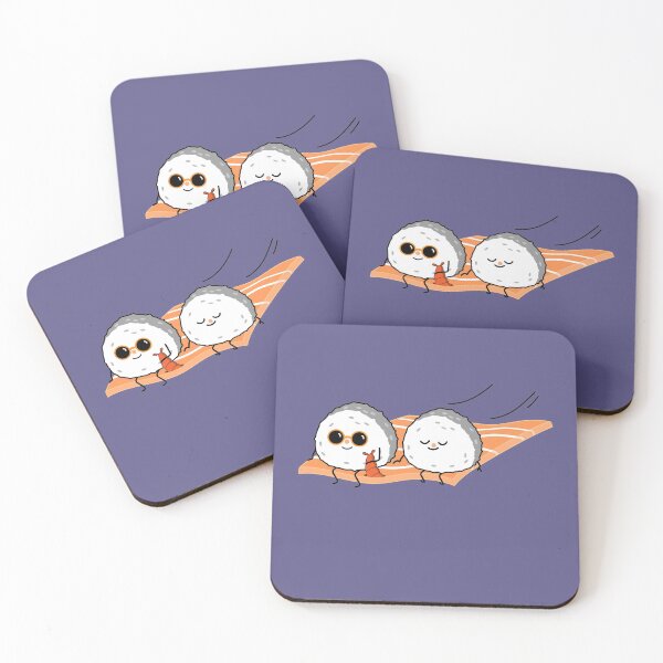 Item preview, Sushi couple on flying carpet designed and sold by spontania.