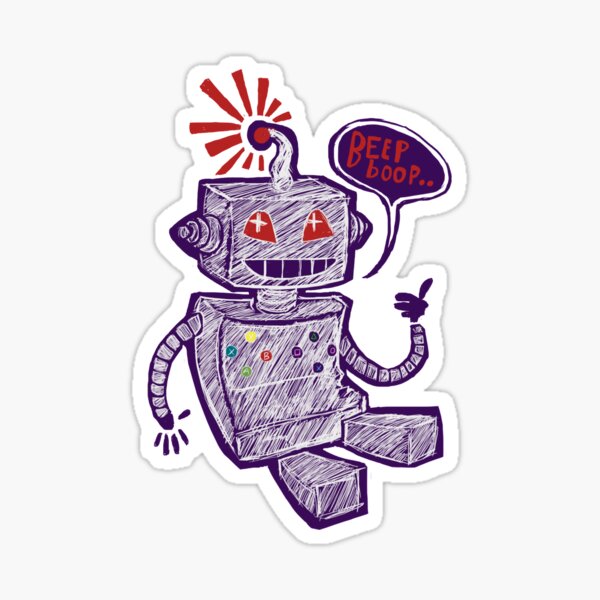Beep Boop! Sticker