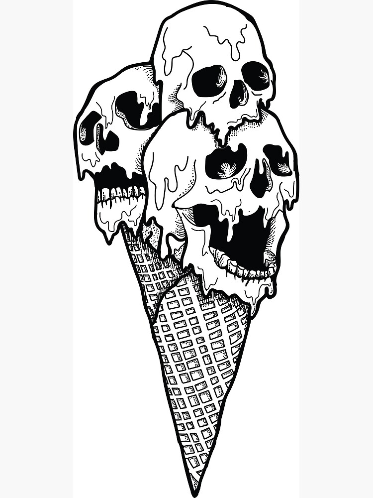 Delicious ice cream cone tattoo - Tattoogrid.net